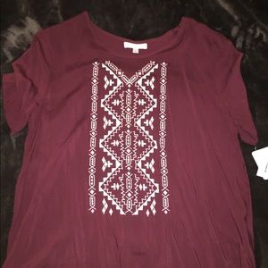 Maroon Pattern Shirt Design